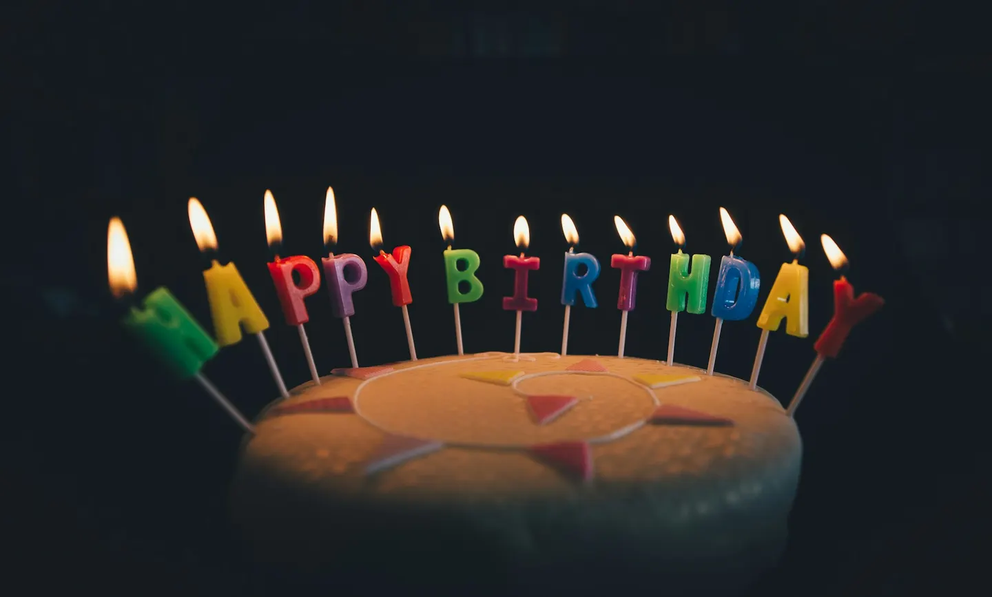 Candles on the cake