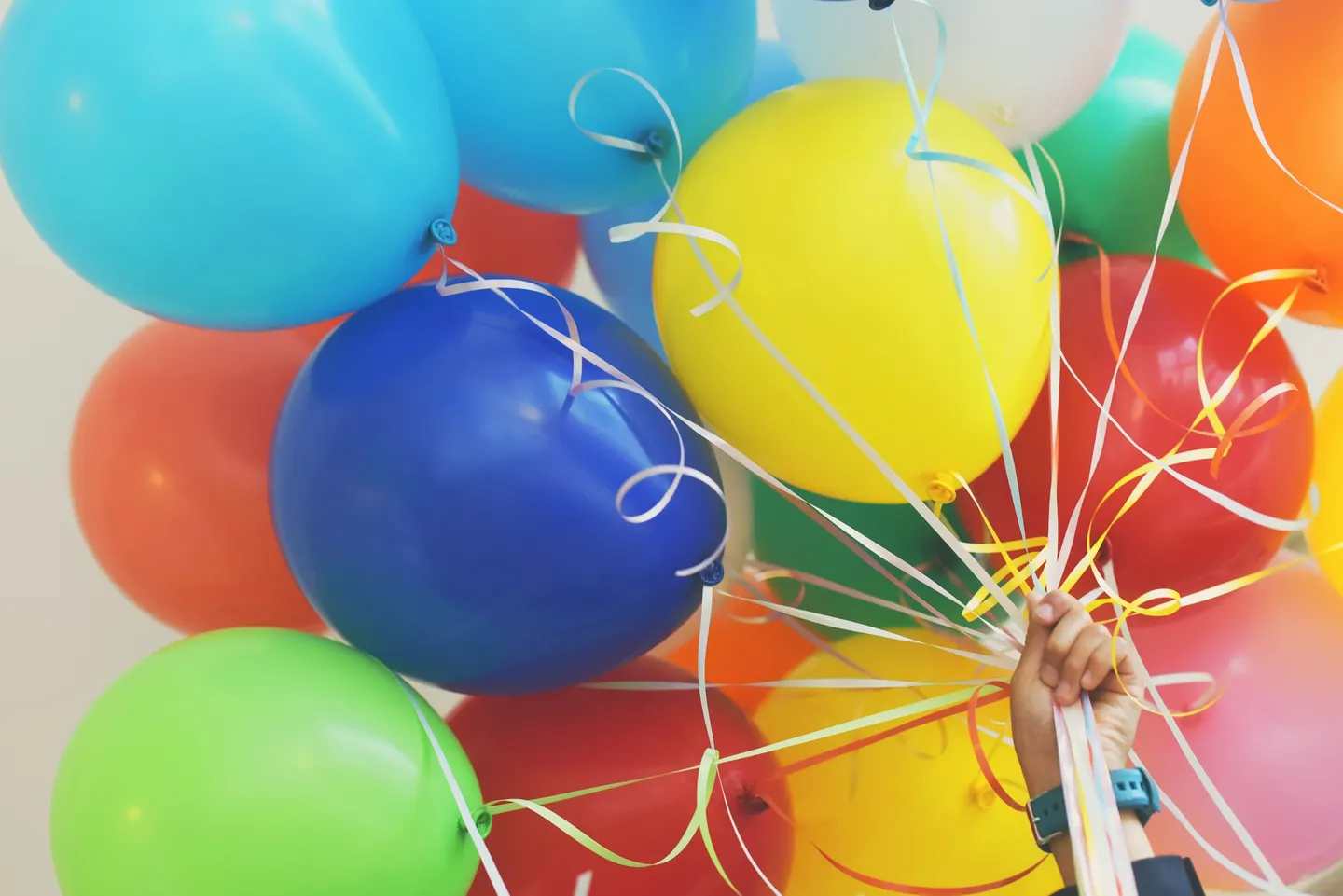 A bunch of balloons